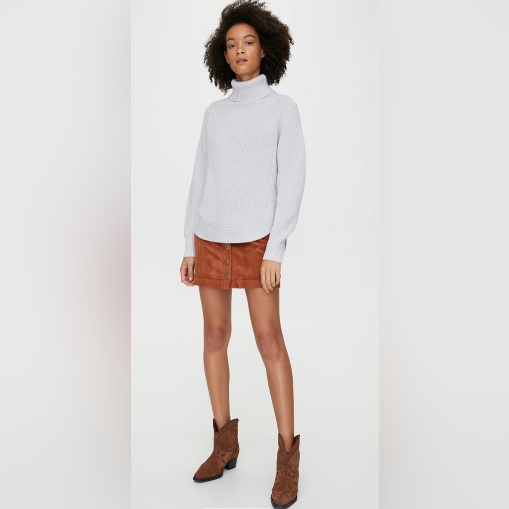 Aritzia Wilfred Free Asianna Sweater Heather Birch